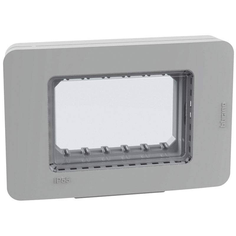 MATIX GO Placca stagna IP55 3 moduli bianca 28603W - grigia 28603G MATIX GO Placca stagna IP55 3 moduli bianca 28603W - grigia 28603G